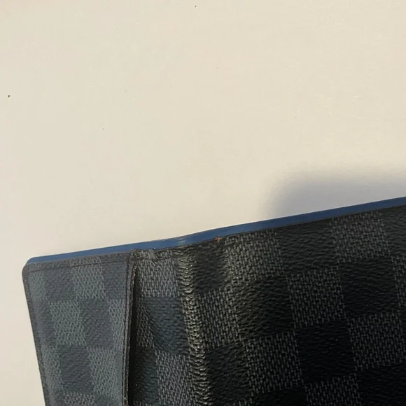 Louis Vuitton N64432 - Damier Graphite Canvas Pocket Organizer Neon Blue (Rare) - Picture 8 of 8